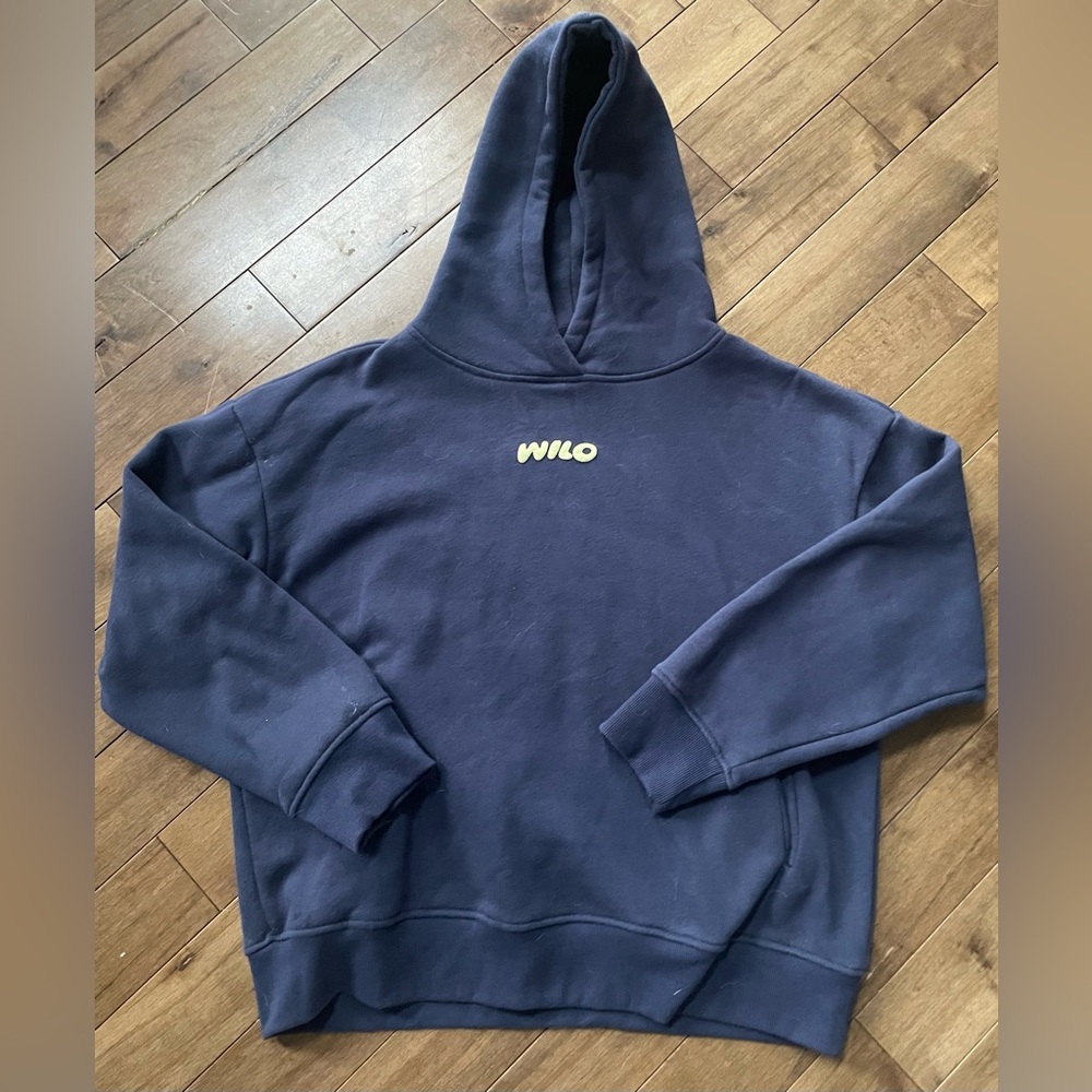 Wilo Navy Hooded Sweatshirt - Casual Pullover